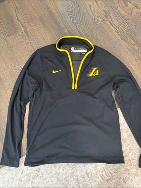 Nike Black Pullover with Yellow Accents - LA Logo